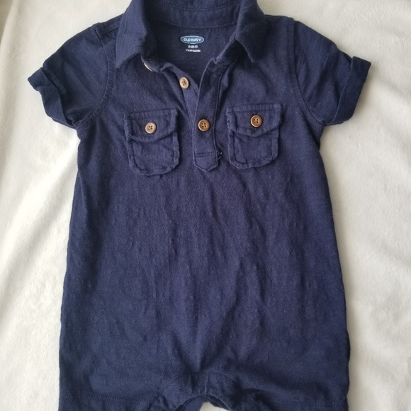 Old Navy Baby Romper Navy Blue - Picture 3 of 4